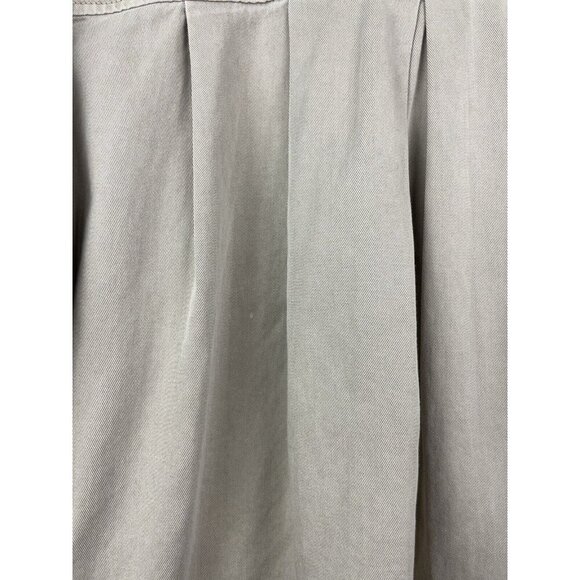 J. Crew Women’s Tan 100% Cotton Button Front Safari Crop Distress Utility Jacket - Picture 11 of 11